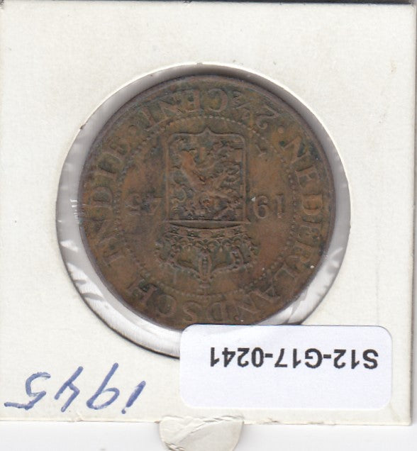 S12-G17-0241 Nederlands-Indië 2 1/2 cent 1945 P VF