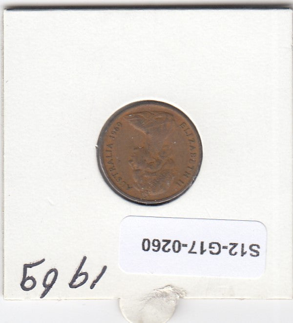 S12-G17-0260 Australië 1 cent 1969  VF