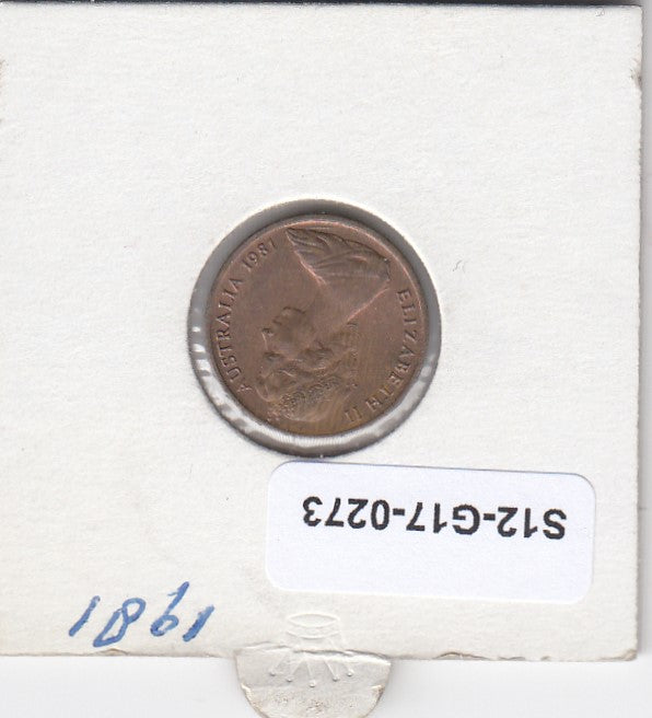 S12-G17-0273 Australië 1 cent 1981  VF