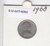 S12-G17-0302 Australië 5 cents 1968  VF