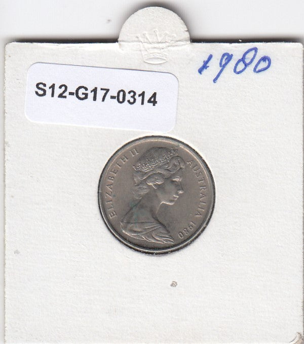 S12-G17-0314 Australië 5 cents 1980  VF