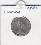 S12-G17-0344 Australië 10 cents 1980  VF