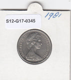 S12-G17-0345 Australië 10 cents 1981  VF
