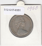 S12-G17-0351 Australië 20 cents 1968  VF