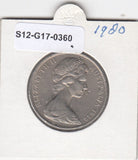 S12-G17-0360 Australië 20 cents 1980  VF