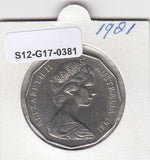 S12-G17-0381 Australië 50 cents 1981  UNC