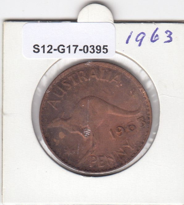 S12-G17-0395 Australië 1 penny 1963  VF
