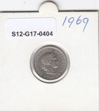 S12-G17-0404 Zwitserland 5 rappen 1969  VF