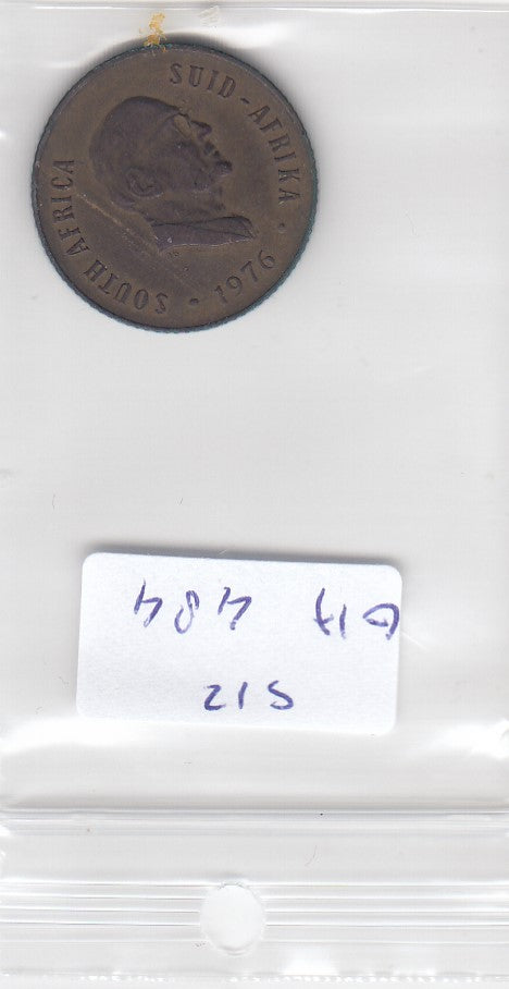S12-G17-0484 Zuid Afrika 2 cent 1976  VF-