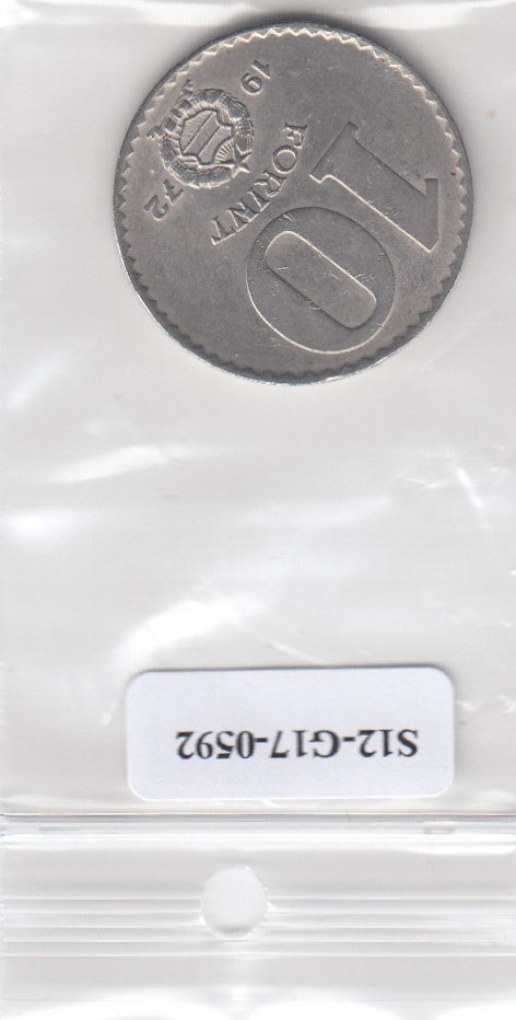 S12-G17-0592 Hongarije 10 forint 1972  XF