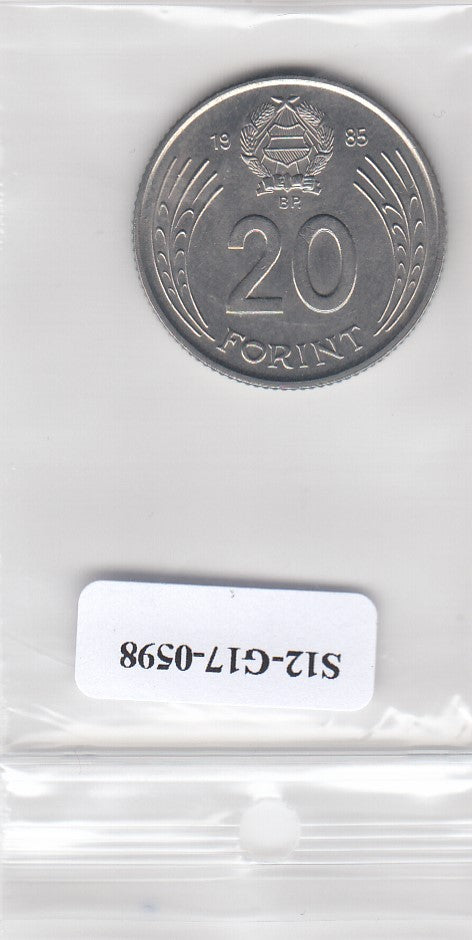 S12-G17-0598 Hongarije 20 forint 1985  MS60