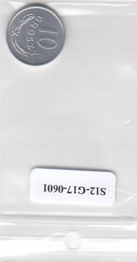 S12-G17-0601 Polen 10 groszy 1977  XF/UNC