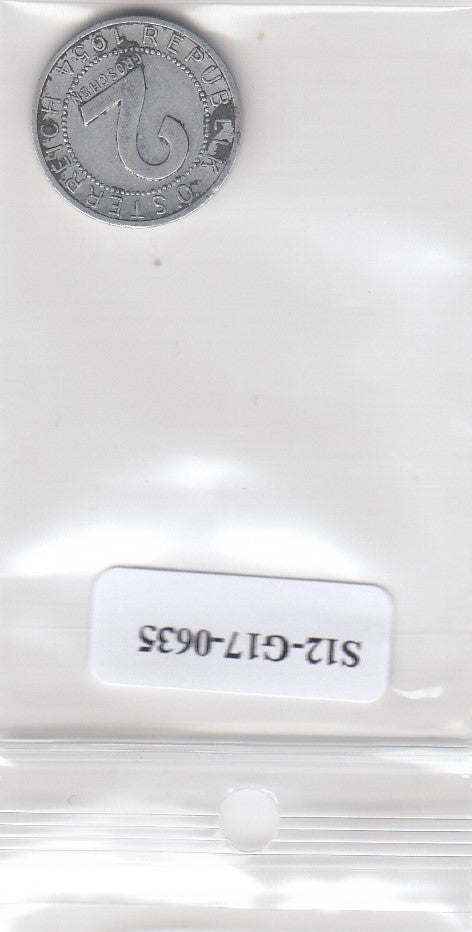 S12-G17-0635 Oostenrijk 2 groschen 1954  VF