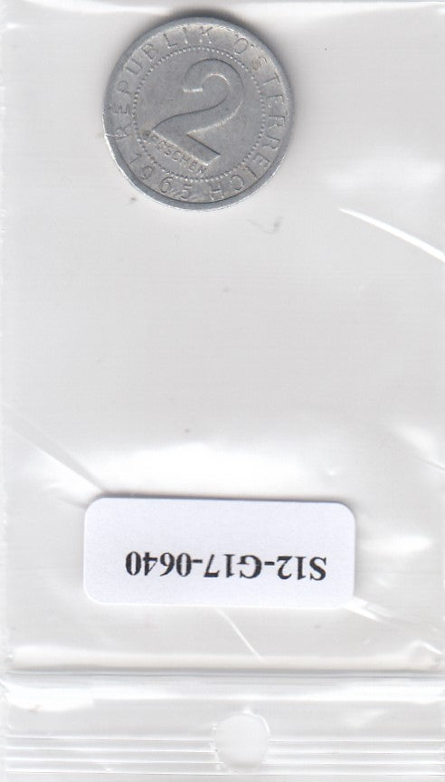 S12-G17-0640 Oostenrijk 2 groschen 1965  VF