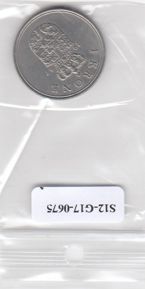 S12-G17-0675 Denemarken 1 krone 1967  VF