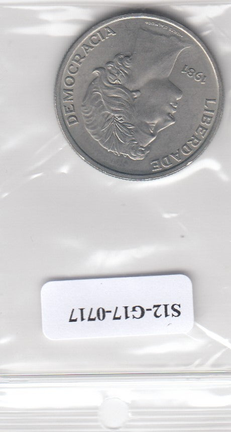 S12-G17-0717 Portugal 25 escudos 1981  XF