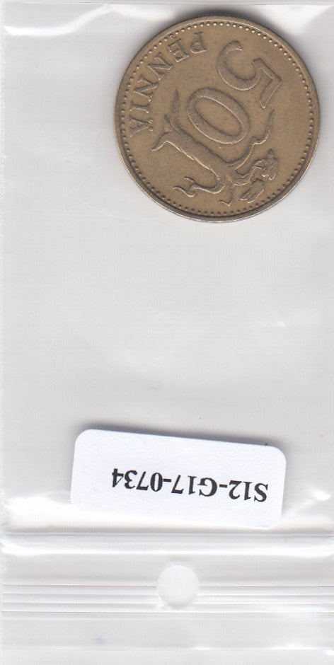 S12-G17-0734 Finland 50 pennia 1969  VF