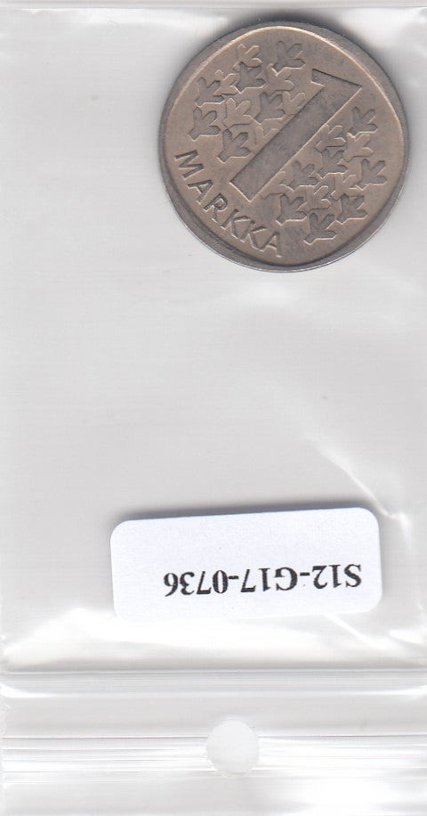 S12-G17-0736 Finland 1 markka 1985  VF+