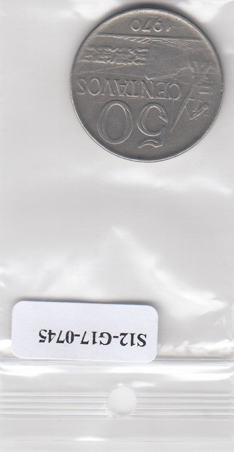 S12-G17-0745 Brazilië 50 centavos 1970  VF
