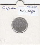 S12-G17-0758 Spanje 10 centimos 1959  VF