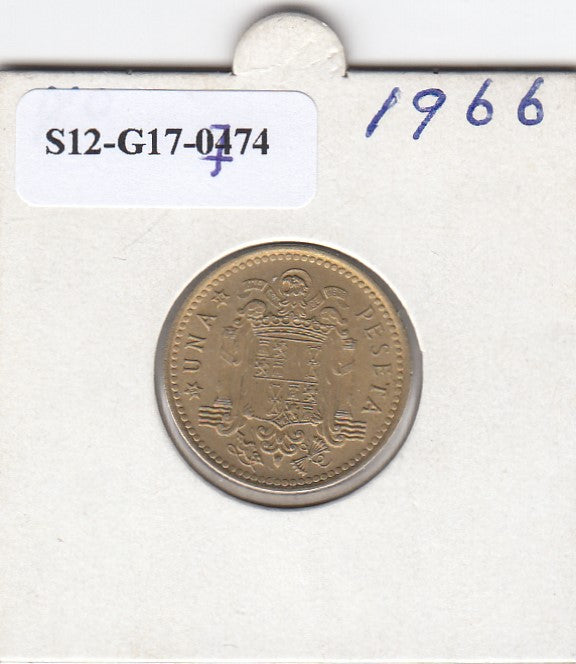 S12-G17-0774 Spain 1 peseta 1966 (STAR 1970) VF