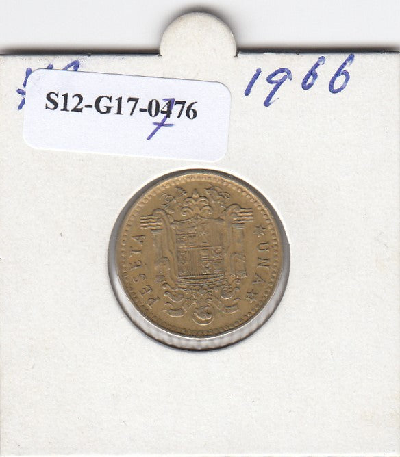 S12-G17-0776 Spanje 1 peseta 1966 (STAR 1972) VF