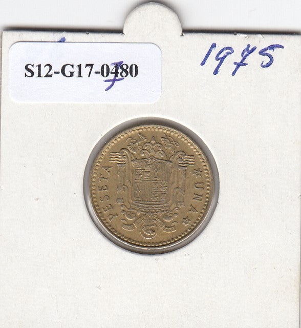 S12-G17-0780 Spanje 1 peseta 1975 (STAR 1976) VF