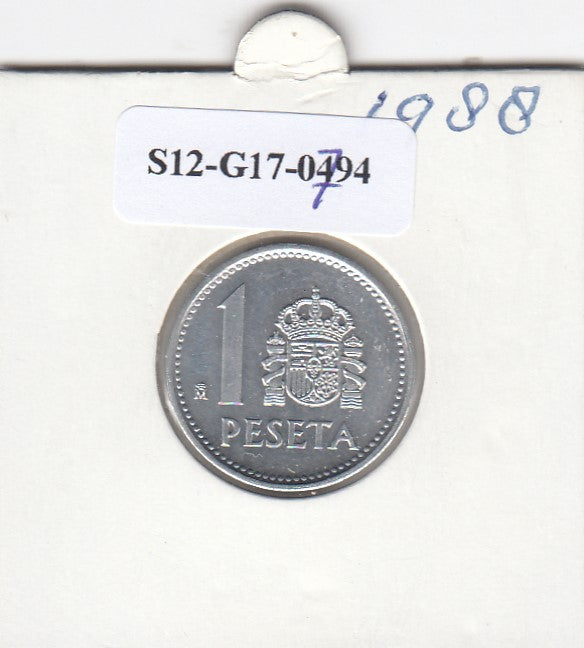 S12-G17-0794 Spanje 1 peseta 1988  XF