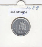 S12-G17-0794 Spanje 1 peseta 1988  XF