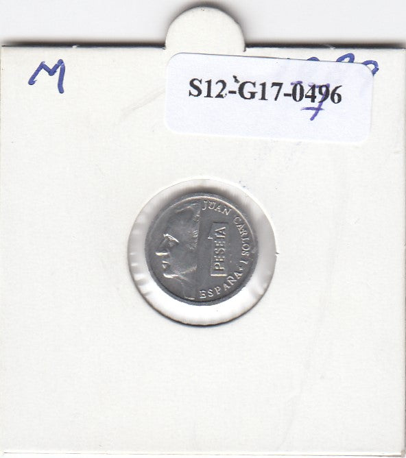 S12-G17-0796 Spanje 1 peseta 1989  VF/XF