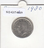 S12-G17-0819 Spanje 5 peseta 1980 (STER 1981) XF+