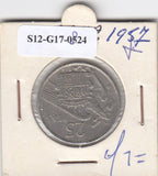 S12-G17-0824 Spanje 25 peseta's 1957 (STER 1959) Zeer Fraai