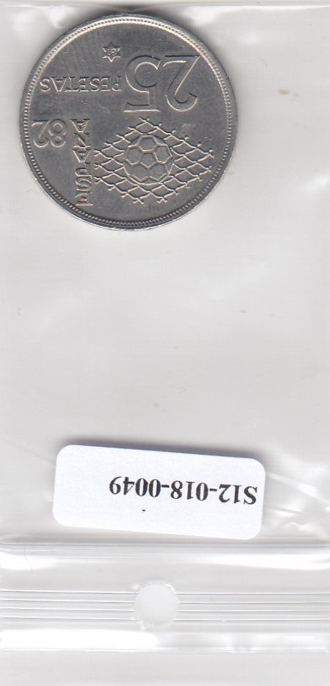 S12-G18-0049 Spanje 25 pesetas 1980 Year 81 S12-G18-0302 KM818