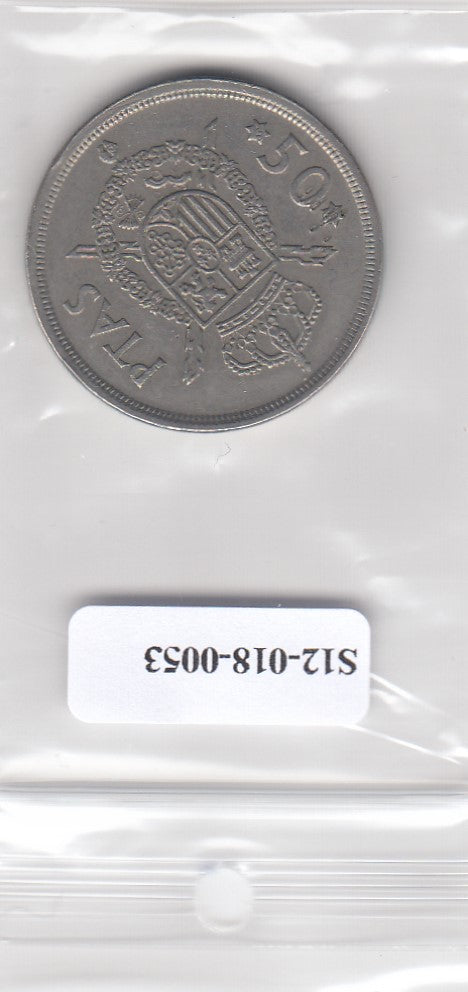 S12-G18-0053 Spanje 50 pesetas 1975 Year 78 VF+ KM809