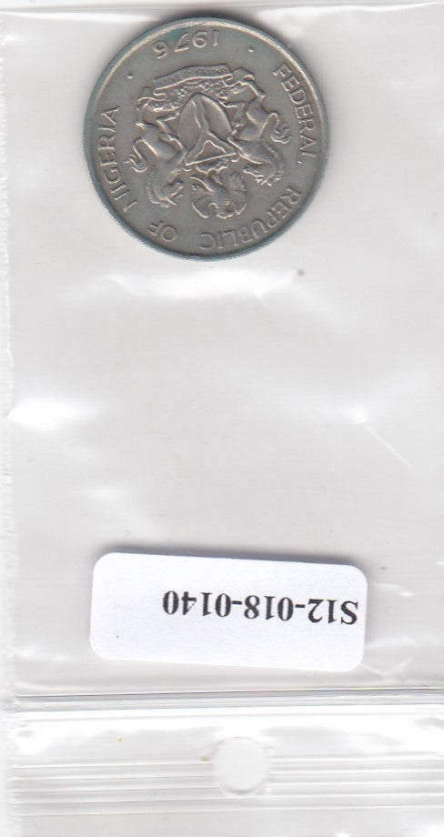 S12-G18-0140 Nigeria 10 kobo 1976  VF KM10.1