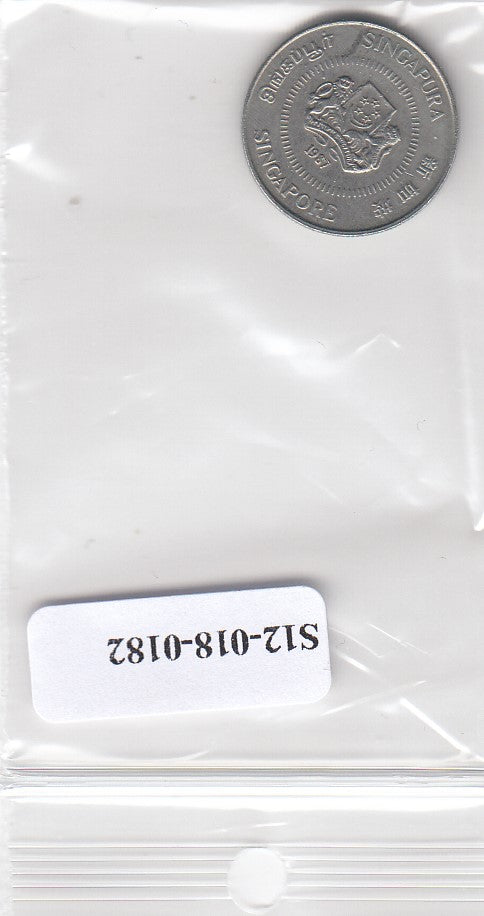 S12-G18-0182 Singapore 10 cents 1987  VF KM57