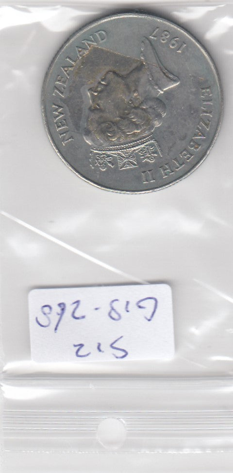S12-G18-0268 Nieuw-Zeeland 50 cents 1987  FI/VF