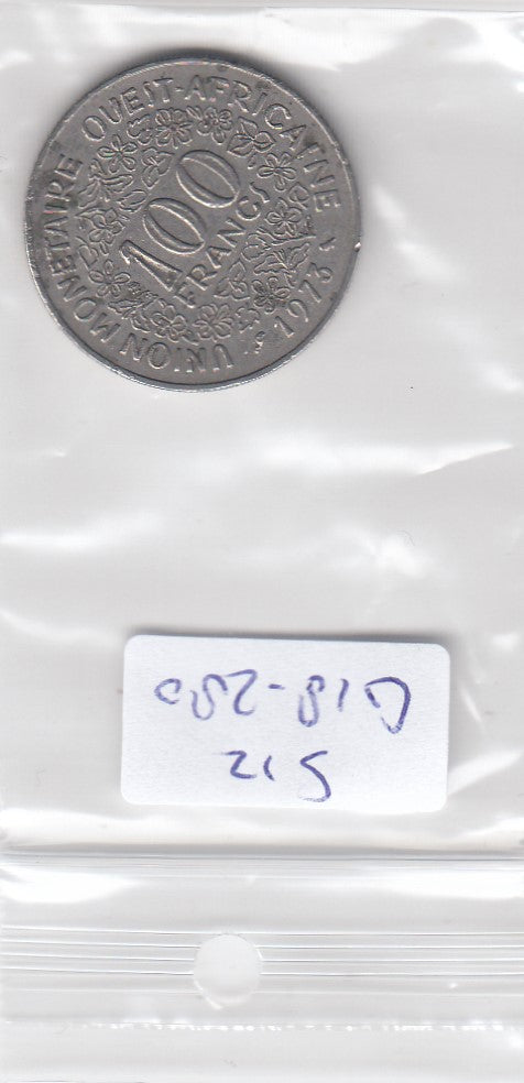 S12-G18-0280 West-Afrikaanse Staten 100 francs 1973  VF KM4