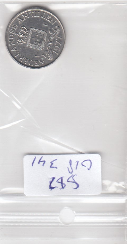 S12-G18-0341 Antillen 25 cents 1977  VF KM11