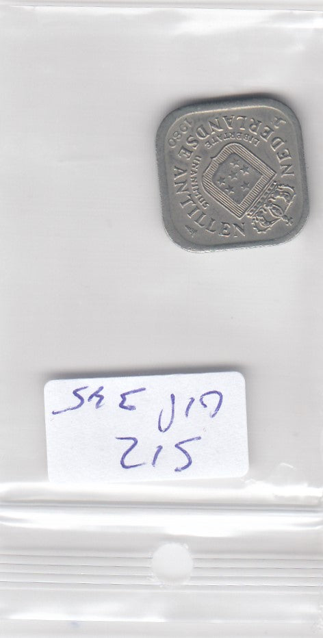 S12-G18-0345 Antillen 5 cents 1971  VF KM13
