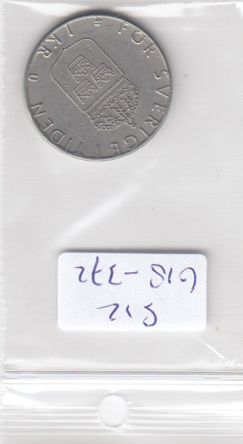 S12-G18-0372 Zweden 1 krone 1977  VF KM852