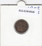 S12-G18-0446 Zwitserland 1 rappen 1952  VF KM46