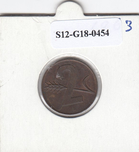 S12-G18-0454 Zwitserland 2 rappen 1963  VF/XF KM47