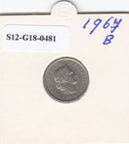 S12-G18-0481 Zwitserland 5 rappen 1967  VF KM26