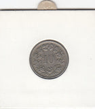 S12-G18-0505 Zwitserland 10 rappen 1962  VF KM27