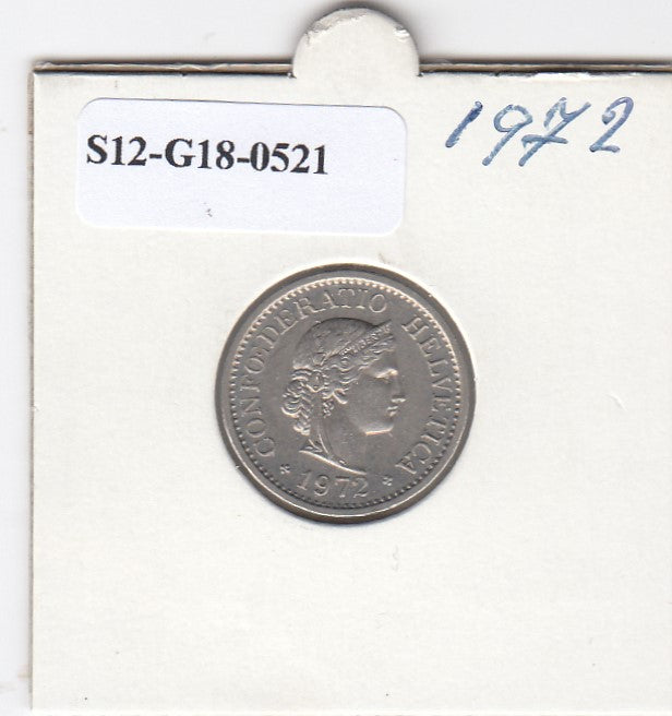 S12-G18-0521 Zwitserland 10 rappen 1972  VF KM27