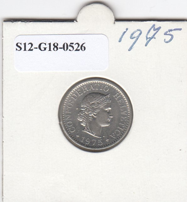 S12-G18-0526 Zwitserland 10 rappen 1975  XF KM27