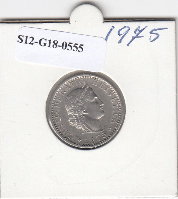 S12-G18-0555 Zwitserland 20 rappen  1975  VF KM29a