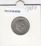 S12-G18-0558 Zwitserland 20 rappen  1980  VF KM29a