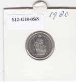 S12-G18-0569 Zwitserland 1/2 franc 1980  XF KM23a